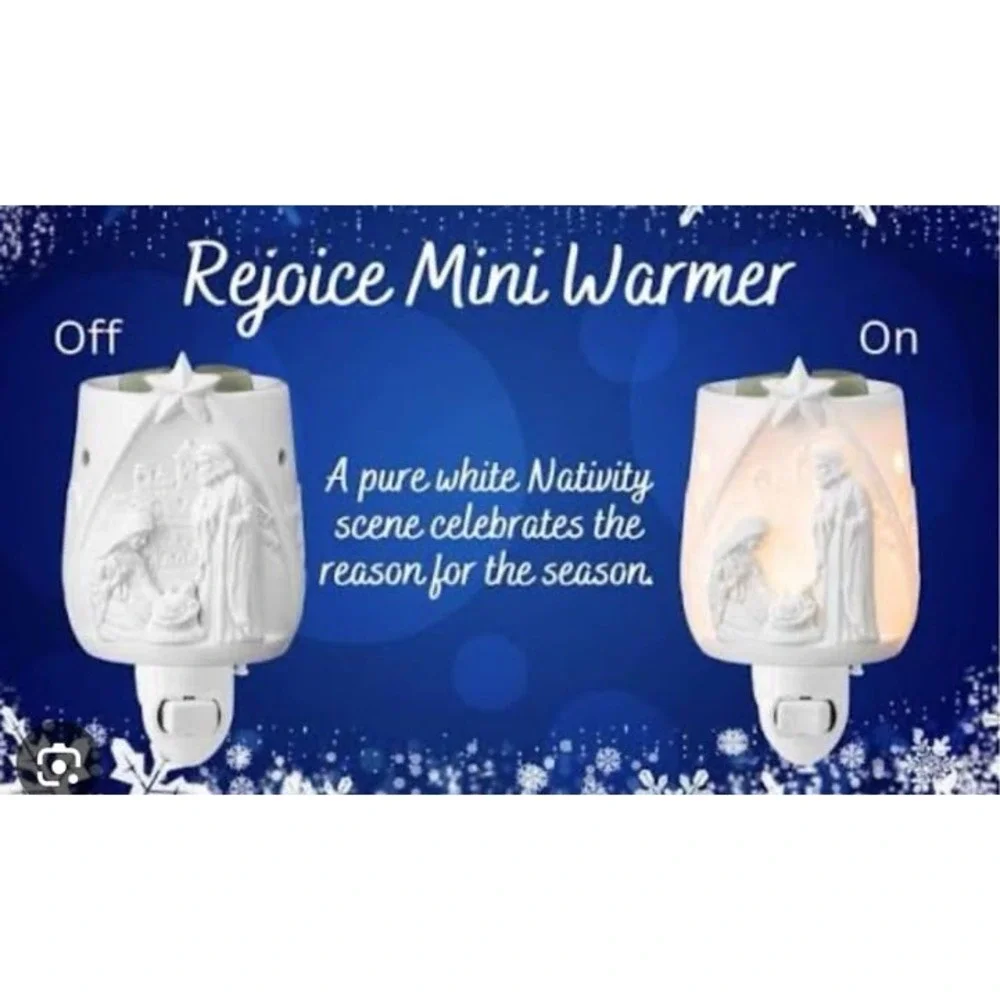 NEW Nativity Scene Scentsy Plug-in mini warmer. Ceramic Christmas Decor